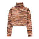 LONG SLEEVE BROWN TURTLENECK SWEATER