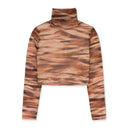 LONG SLEEVE BROWN TURTLENECK SWEATER