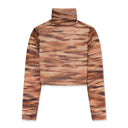 LONG SLEEVE BROWN TURTLENECK SWEATER