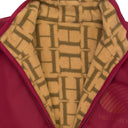 LOGO REVERSIBLE FLEECE NYLON BURGUNDY BOMBERS
