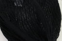 KNITTED SILK SCULPTURE BLACK BAG