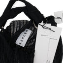 KNITTED SILK SCULPTURE BLACK BAG