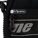 LENTICULAR MESH BOX BLACK CROSSBODY BAG
