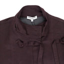 WOOL TIE KNOT BURGUNDY JACKET