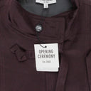 WOOL TIE KNOT BURGUNDY JACKET