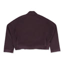 WOOL TIE KNOT BURGUNDY JACKET