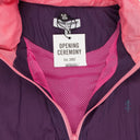 EGGPLANT COLOR BLOCKED NYLON PURPLE/PINK JACKET