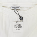 UNISEX MINI BOX LOGO WHITE SWEATPANTS