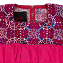 ASSORTED EMBROIDERED HUIPIL BABYDOLL PINK DRESS