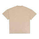 SS LOGO CHEST PRINT DARK SAND T-SHIRT