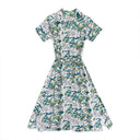 FILIPE PALM WHITE DRESS
