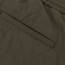 WAVE QUILTED ARMY GREEN JOGGERS