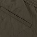 WAVE QUILTED ARMY GREEN JOGGERS