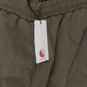 WAVE QUILTED ARMY GREEN JOGGERS