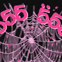 555 WEB BLACK, PINK HOODIE & SWEATSHIRT