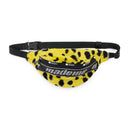 LENTICULAR MESH FANNY PACK BLACK/YELLOW BELT BAG