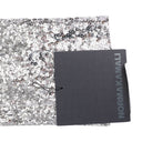 OVERLAPPING SEQUIN SINGLE BREASTED SILVER JACKET