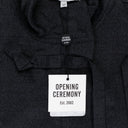 WOOL TIE KNOT BLACK JACKET