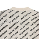 COTTON MINI LOGO ALL OVER KNIT BLACK/WHITE HOODIES