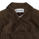 VELOUR COTTON BROWN TRENCH COAT