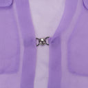 SEE-THROUGH LILAC BLOUSE