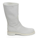 BIANCO WHITE ANKLE BOOTS