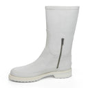BIANCO WHITE ANKLE BOOTS
