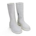 BIANCO WHITE ANKLE BOOTS