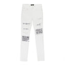 BANDANA ARTPATCH WHITE JEANS