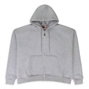 MULTI TAG ZIP GREY HOODIE