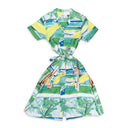 FILIPE SURFBOARD GREEN DRESS