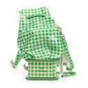 GINGHAM STATUE GREEN BACKPACK