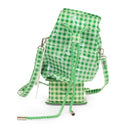 GINGHAM STATUE GREEN BACKPACK