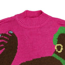 COMB AMBER FUSCHIA SWEATER