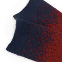 BULKY BRUSHED LOW CREW RED/PURPLE SOCKS