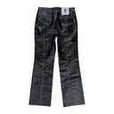 HIGH GLOSS BEAMS BLACK PANTS