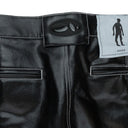 HIGH GLOSS BEAMS BLACK PANTS