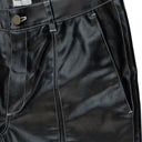 HIGH GLOSS BEAMS BLACK PANTS