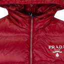 PUFFER LOGO VEST RED OUTERWEAR VESTS