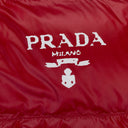 PUFFER LOGO VEST RED OUTERWEAR VESTS