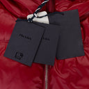 PUFFER LOGO VEST RED OUTERWEAR VESTS