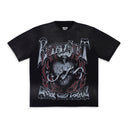 WASHED CHARCOAL HEART THORN BLACK T-SHIRT