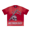 SKULL WEAPON RED T-SHIRT