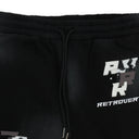 EXCLUSIVE PATCH FLARE BLACK SWEATPANTS