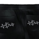 EXCLUSIVE PATCH FLARE BLACK SWEATPANTS