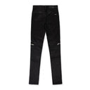 MX2 LEATHER BLACK/SILVER JEANS