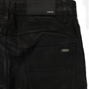 MX2 LEATHER BLACK/SILVER JEANS