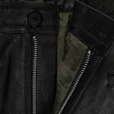 CHILANGO CHARRO LEATHER BLACK PANTS