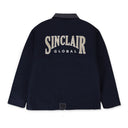 NAVY COLLARED CANVAS WORK JACKET