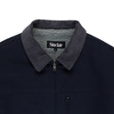 NAVY COLLARED CANVAS WORK JACKET